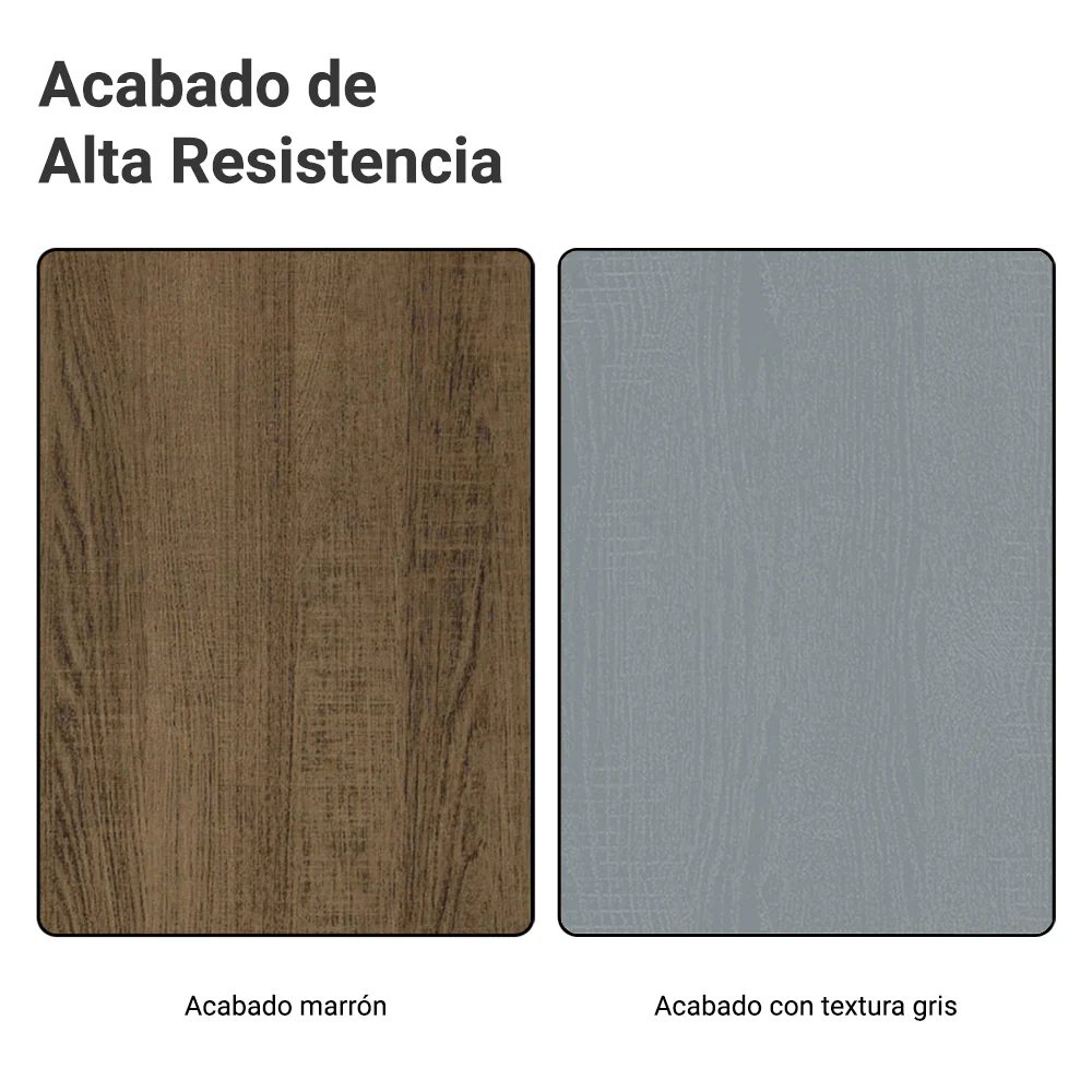 Alacena 100 cm 1 Puerta Rebatible Marrón/Gris Agata Madesa - Image 8