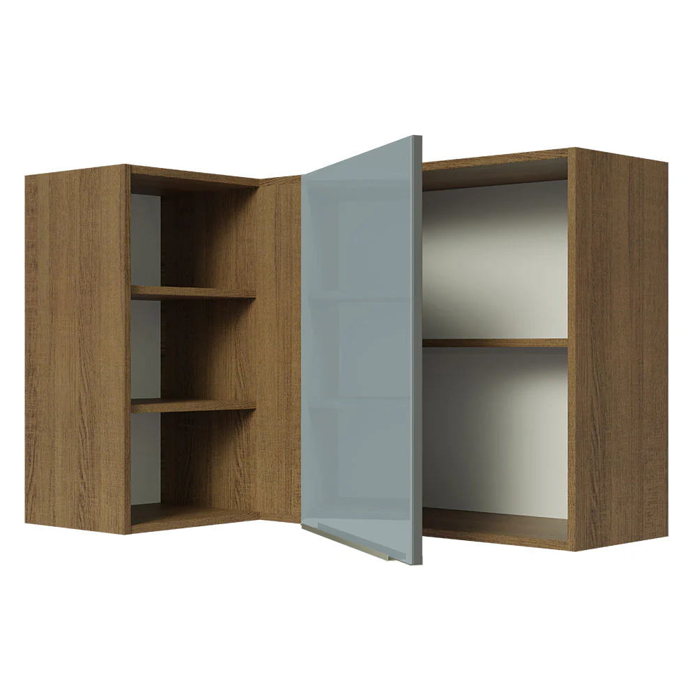 Alacena 102 cm 1 Puerta Lux Marrón/Gris - Image 7