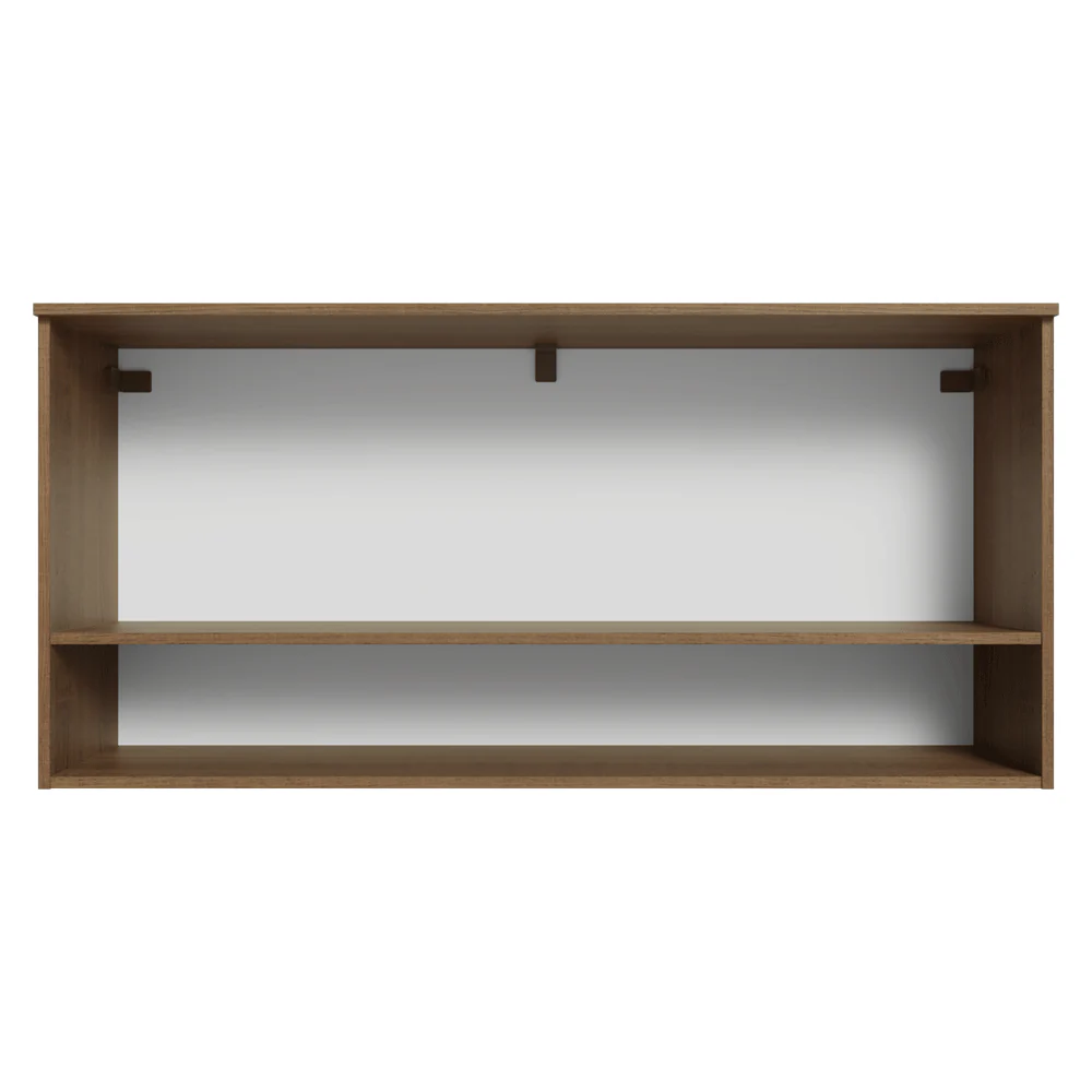 Alacena 105 cm 1 Puerta Rebatible Marrón/Blanco Lille Madesa - Image 7