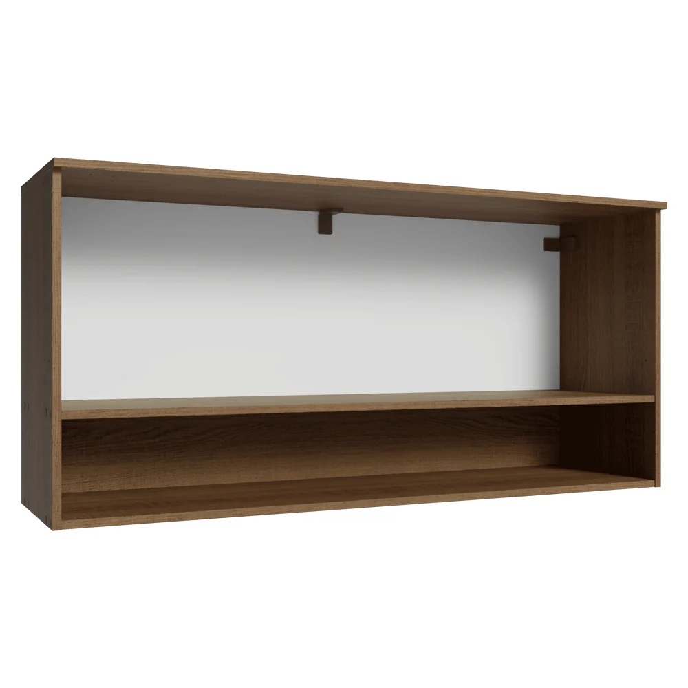 Alacena 105 cm 1 Puerta Rebatible Marrón/Negro Lille Madesa - Image 9