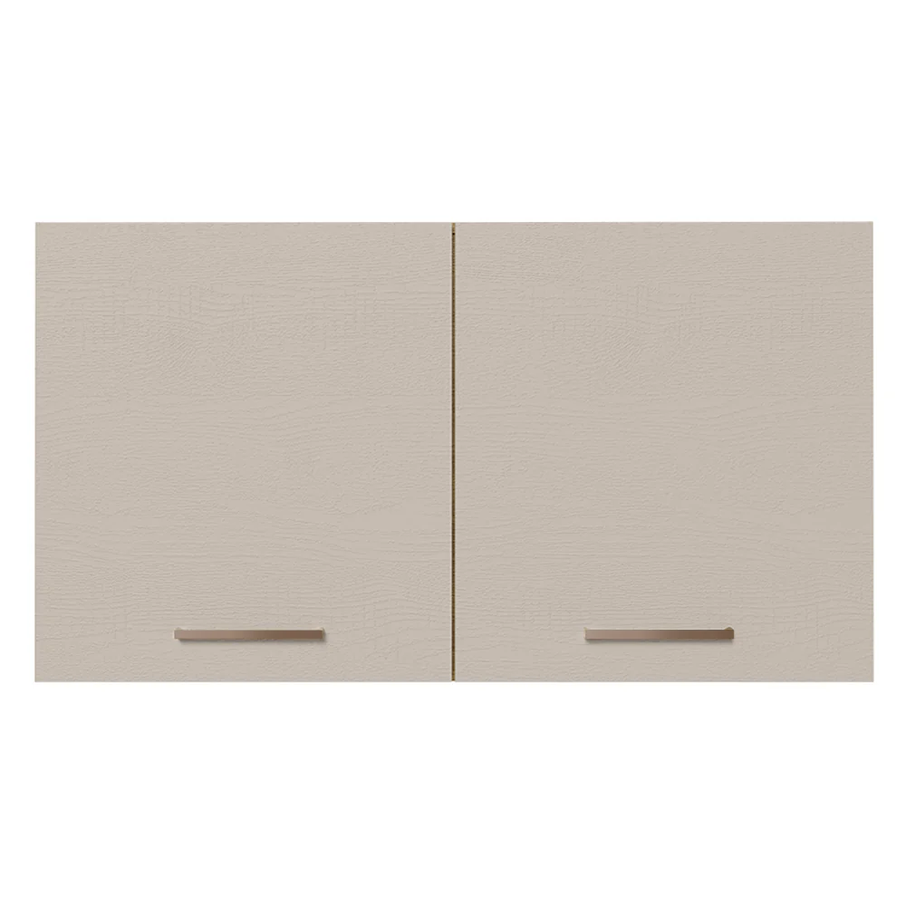 Alacena 120 cm 2 Puertas Agata Marrón/Crema - Image 5