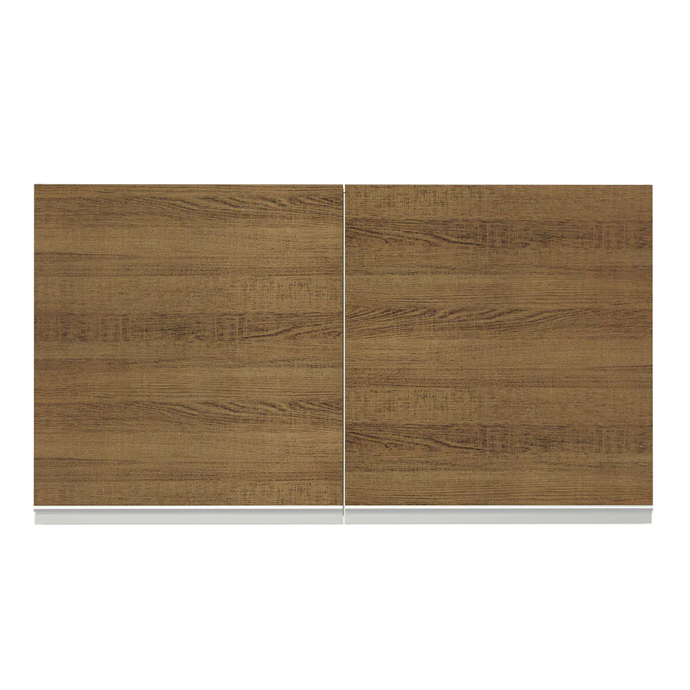 Alacena 120 cm 2 Puertas Glamy Blanco/Marrón - Image 6