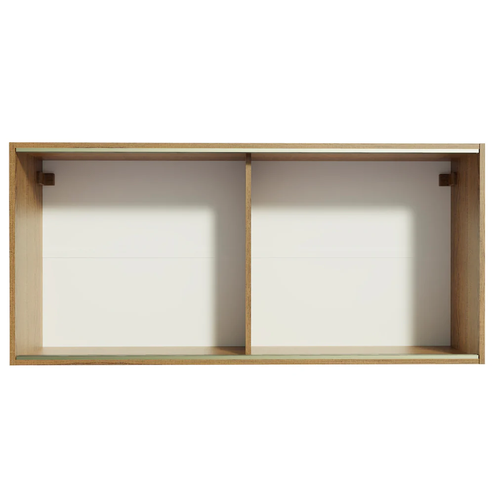 Alacena 2 Puertas Correderas de Vidrio Emilly Marrón - Image 6