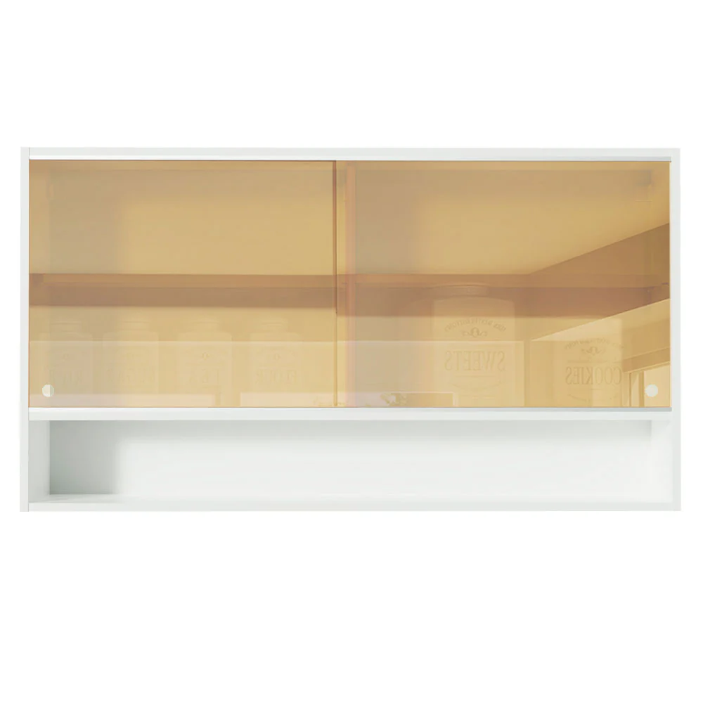Alacena 2 Puertas Corredizas De Cristal Madesa - 120 Cm - Image 5