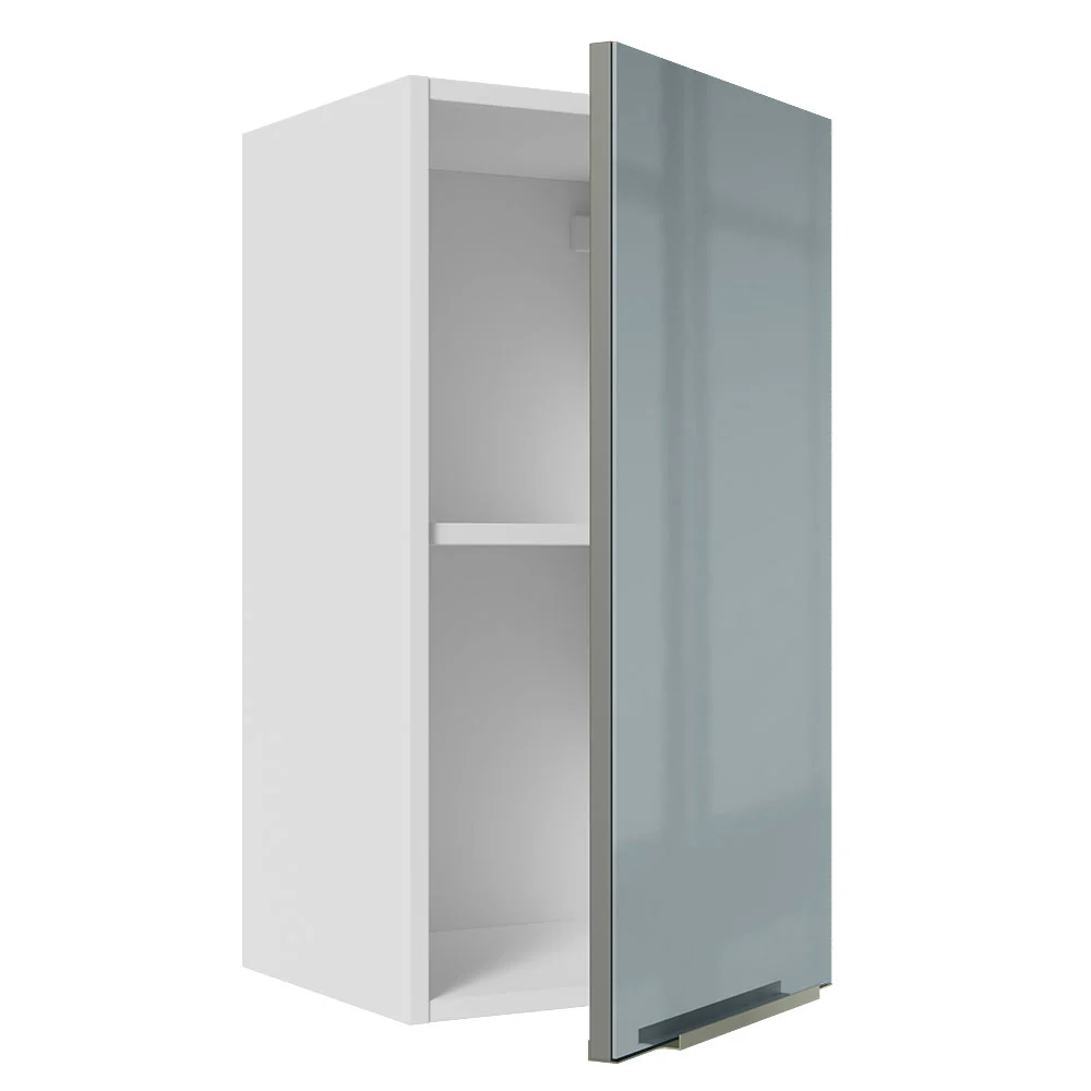 Alacena 35 cm 1 Puerta Lux Blanco/Gris - Image 7