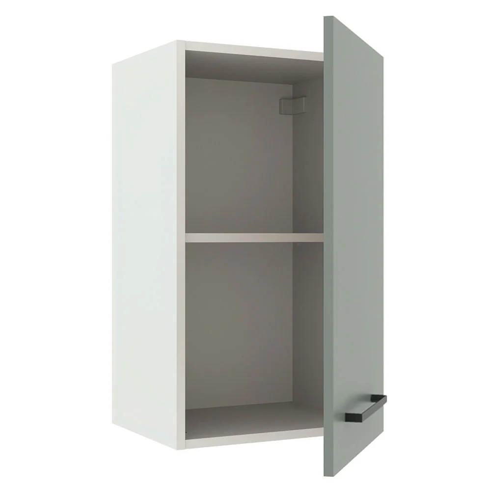 Alacena 40 cm 1 Puerta Agata Blanco/Gris - Image 5