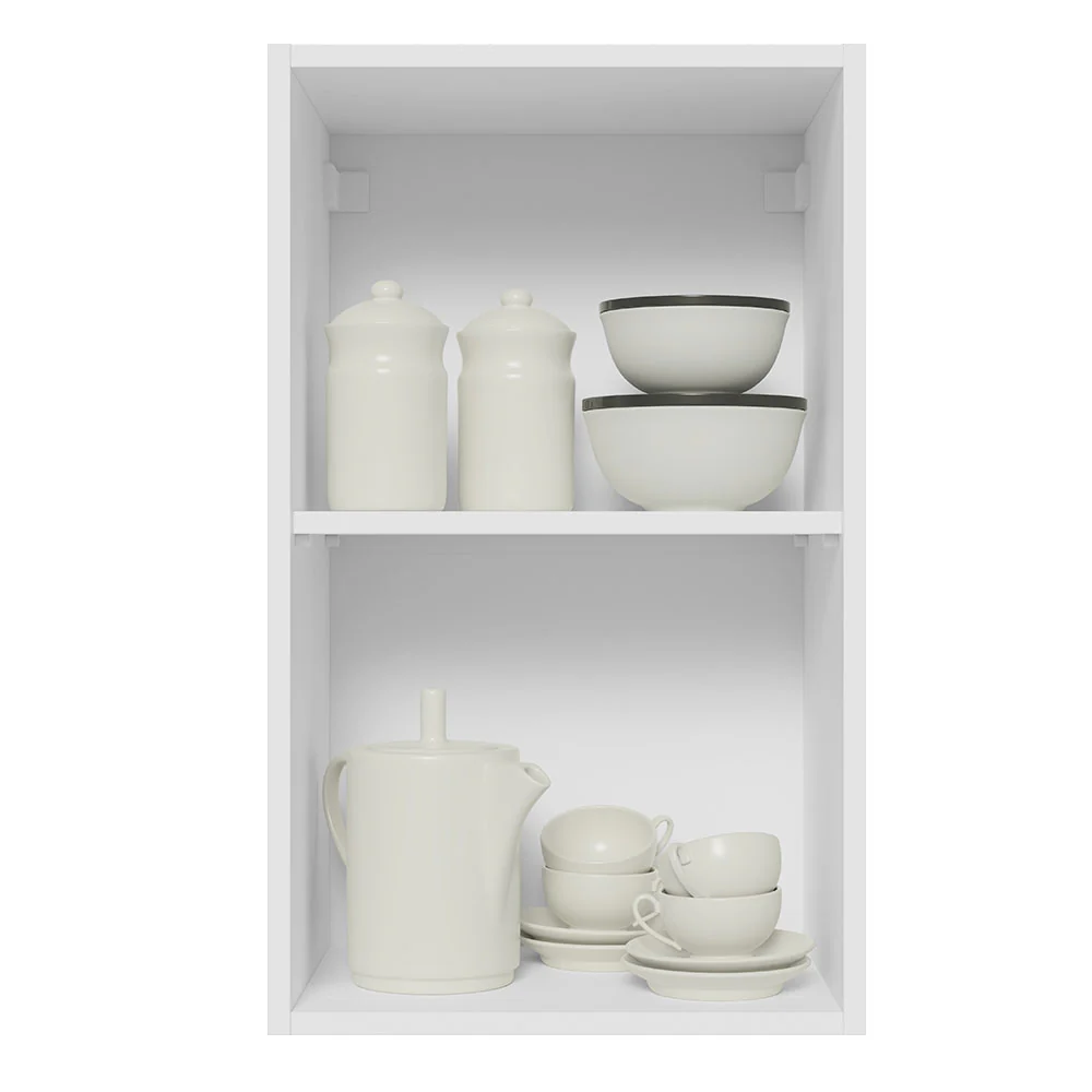 Alacena 40 cm 1 Puerta Lux Blanco/Gris - Image 6