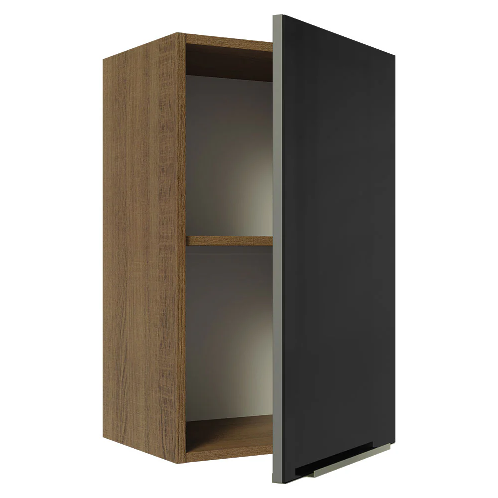 Alacena 40 cm 1 Puerta Lux Marrón/Negro - Image 6