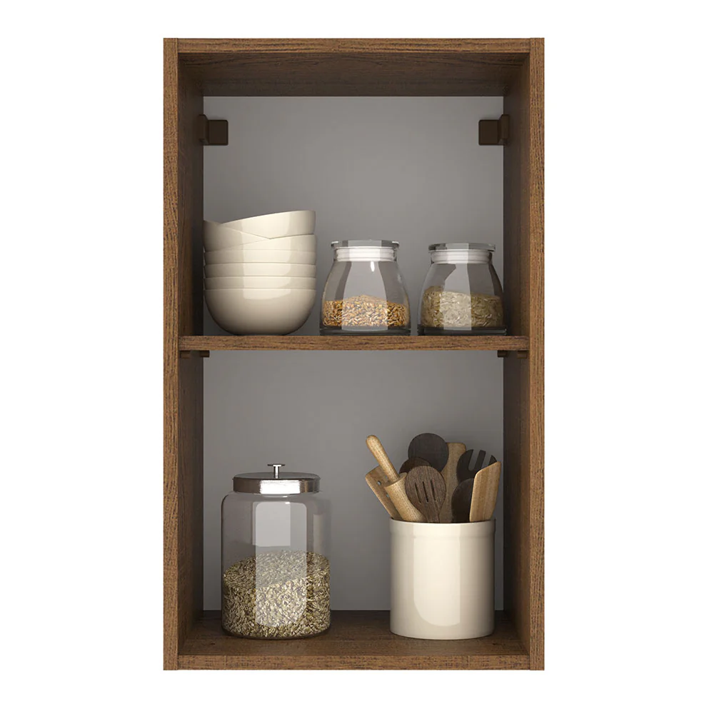Alacena 40 cm 1 Puerta Marrón/Crema Agata Madesa - Image 3