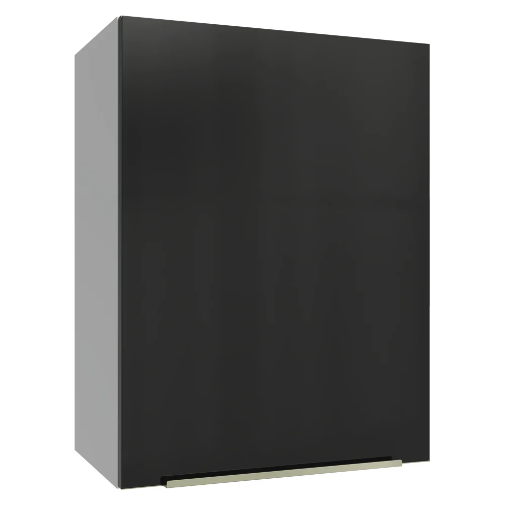 Alacena 50cm 1 Puerta Blanco/Negro Lux Madesa