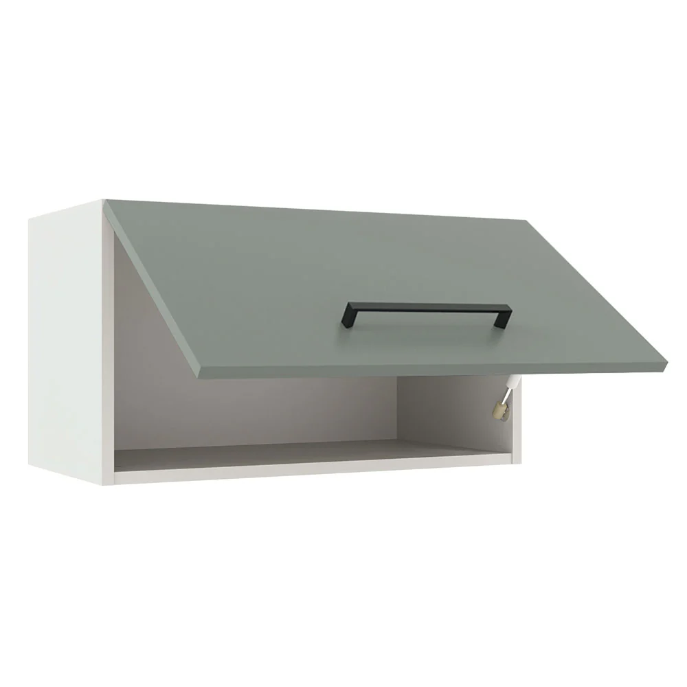 Alacena 60 cm 1 Puerta Agata Blanco/Gris - Image 5
