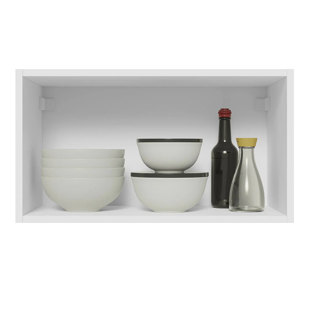 Alacena 60 cm 1 Puerta Lux Blanco/Gris - Image 6