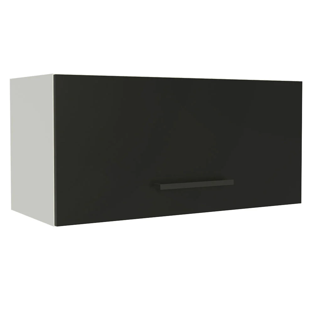 Alacena 70 cm 1 Puerta Agata Blanco/Negro