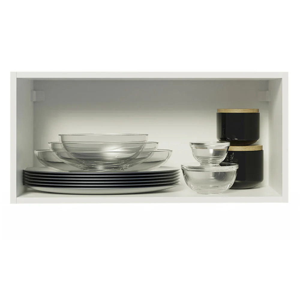 Alacena 70 cm 1 Puerta Agata Blanco/Negro - Image 4