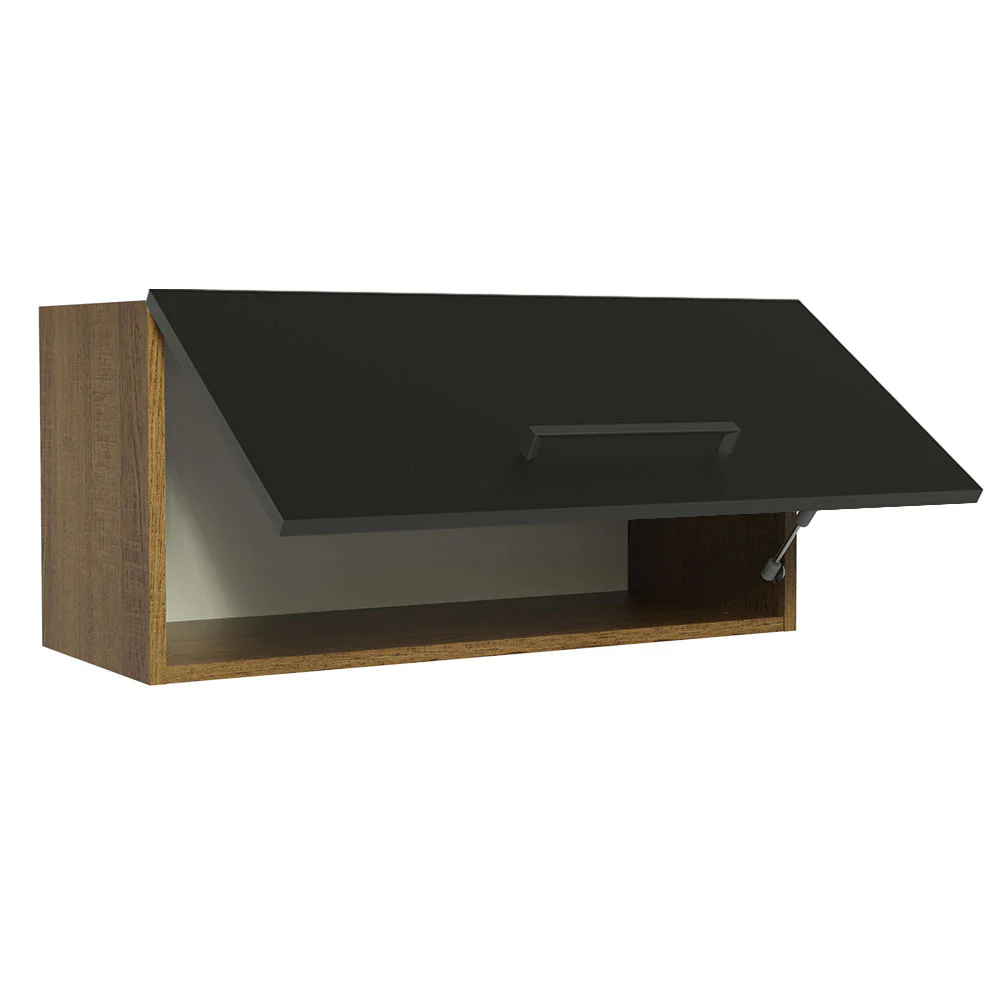 Alacena 70 cm 1 Puerta Agata Marrón/Negro - Image 6
