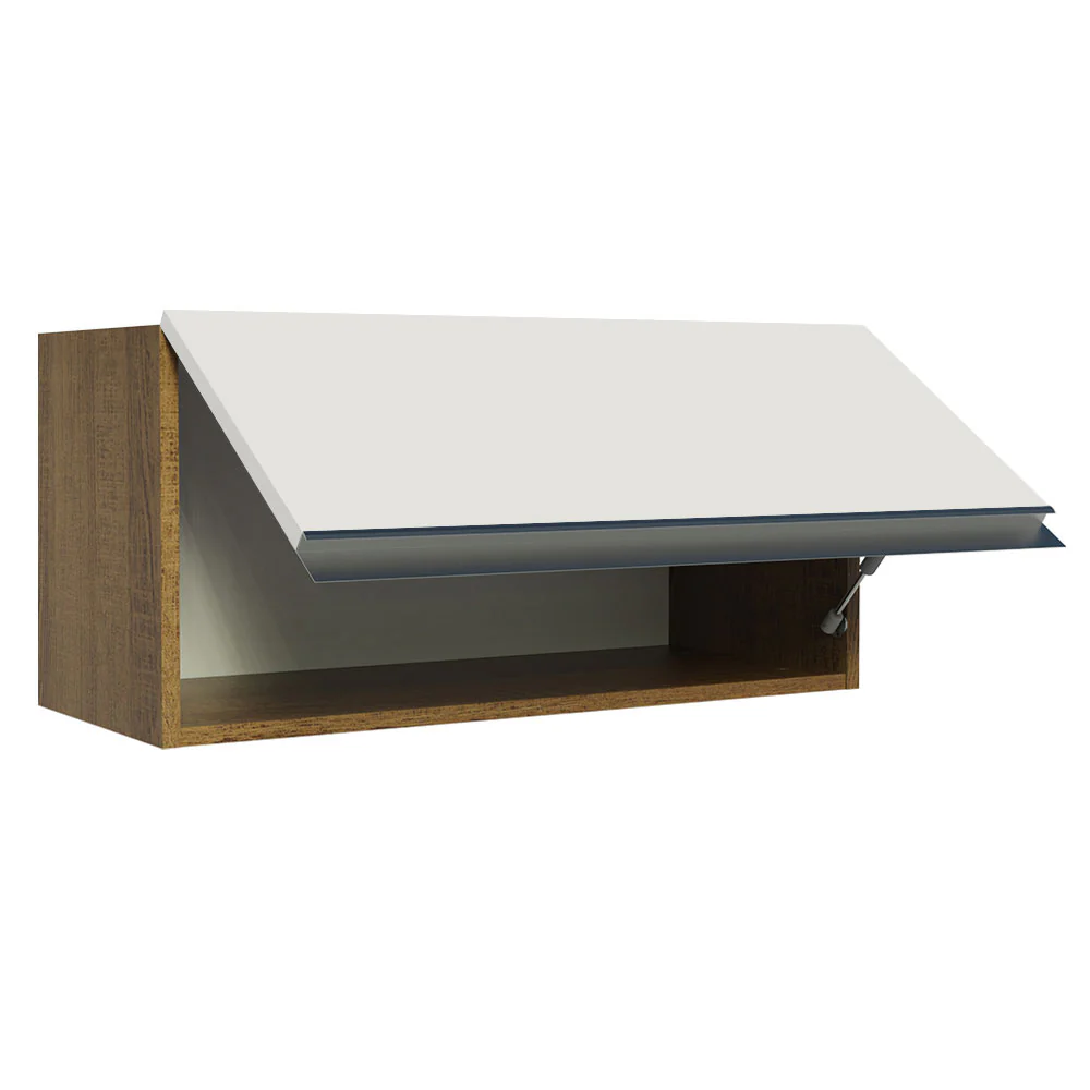 Alacena 70 cm 1 Puerta Glamy Marrón/Blanco - Image 4