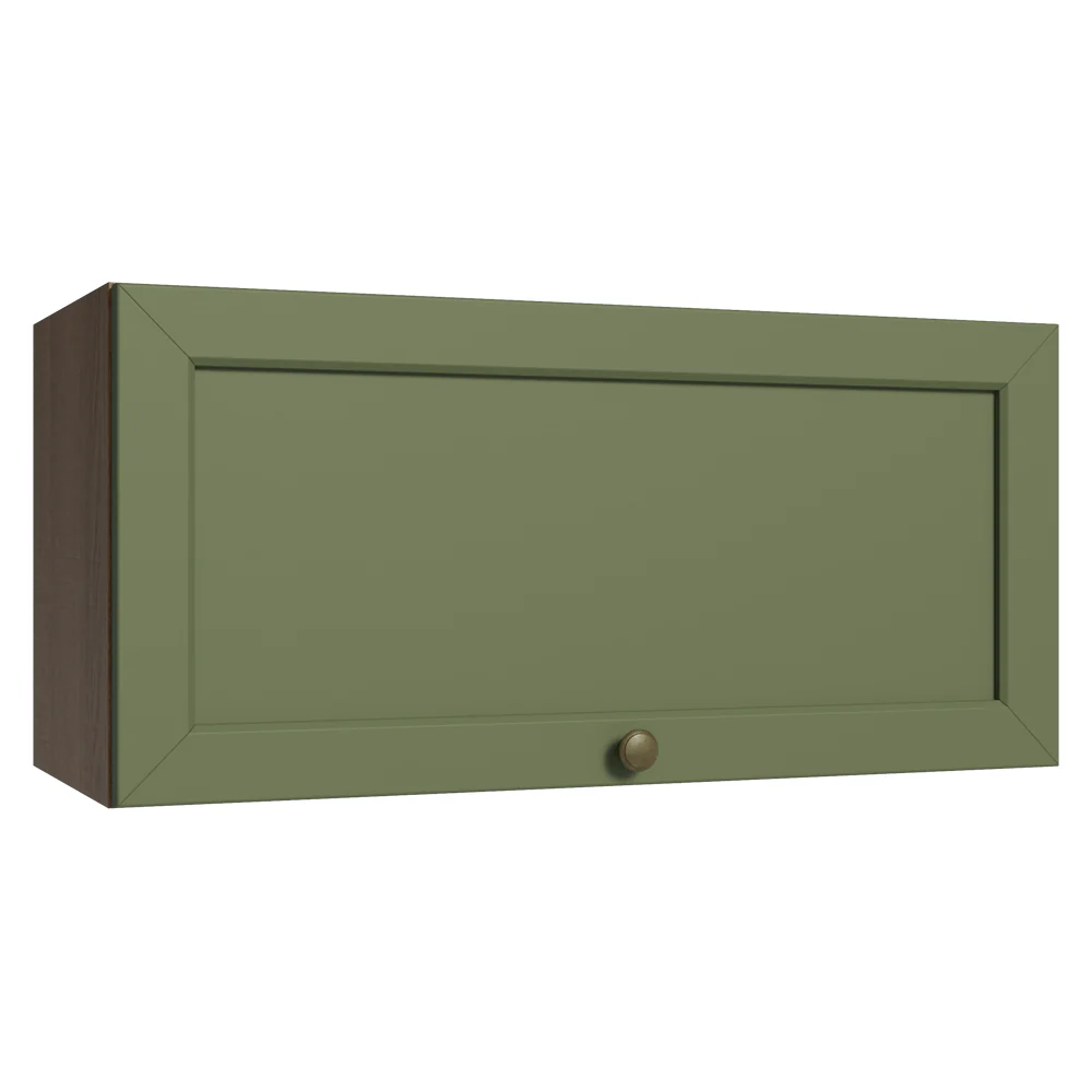 Alacena 70 cm 1 Puerta Puerta Rebatible Marrón/Verde Vik Madesa
