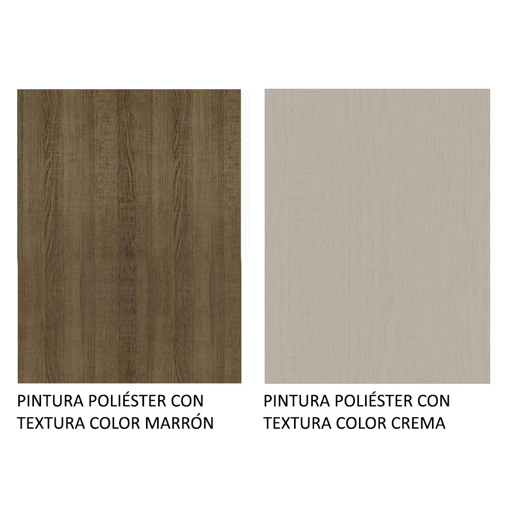 Alacena 70 cm 1 Puerta Rebatible Marrón/Crema Agata Madesa - Image 8