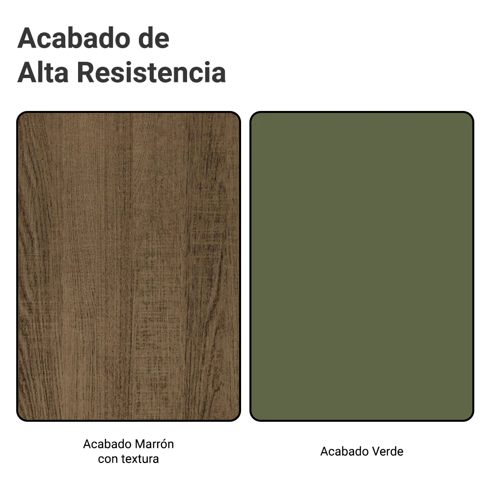Alacena 70 cm 2 Puertas Marrón/Verde Vik Madesa - Image 9