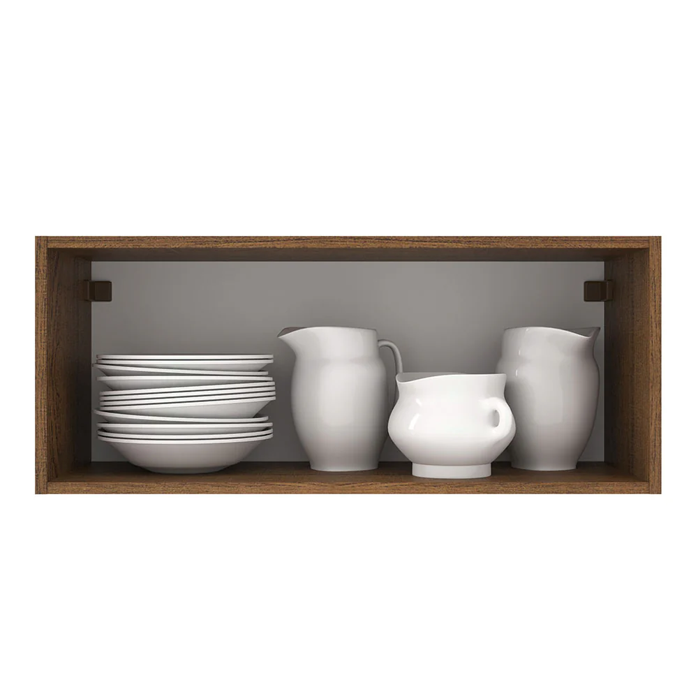 Alacena 80 cm 1 Puerta Agata Marrón/Gris - Image 3