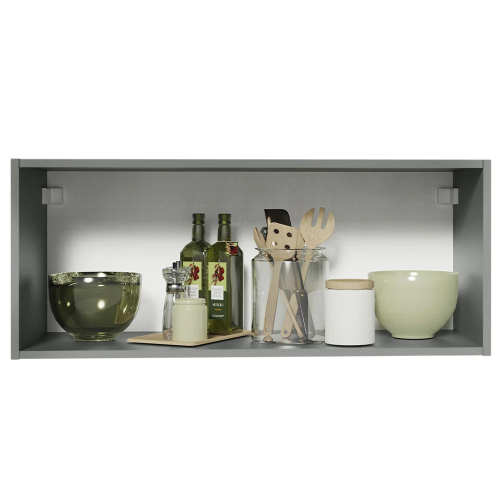 Alacena 80 cm 1 Puerta Rebatible Nice Gris - Image 4
