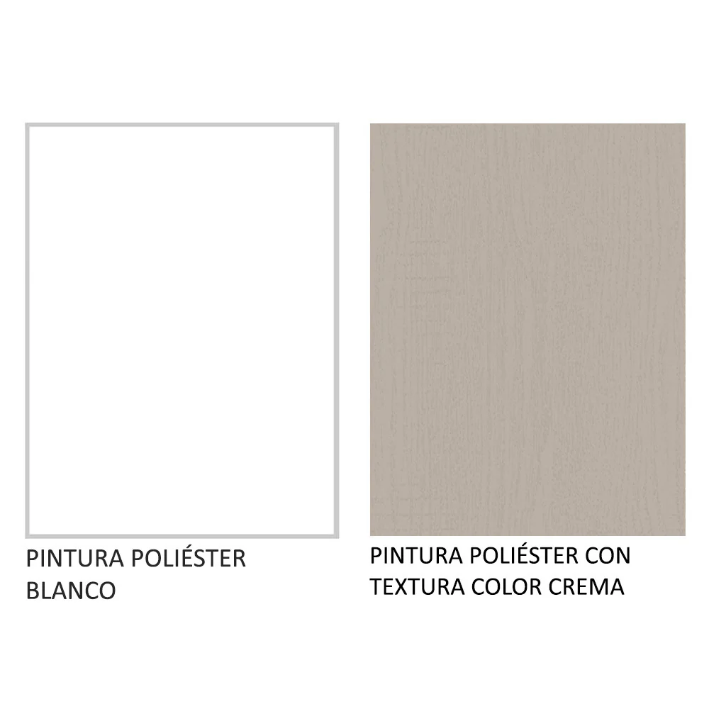 Alacena 80 cm 2 Puertas Blanco/Crema Agata Madesa - Image 8