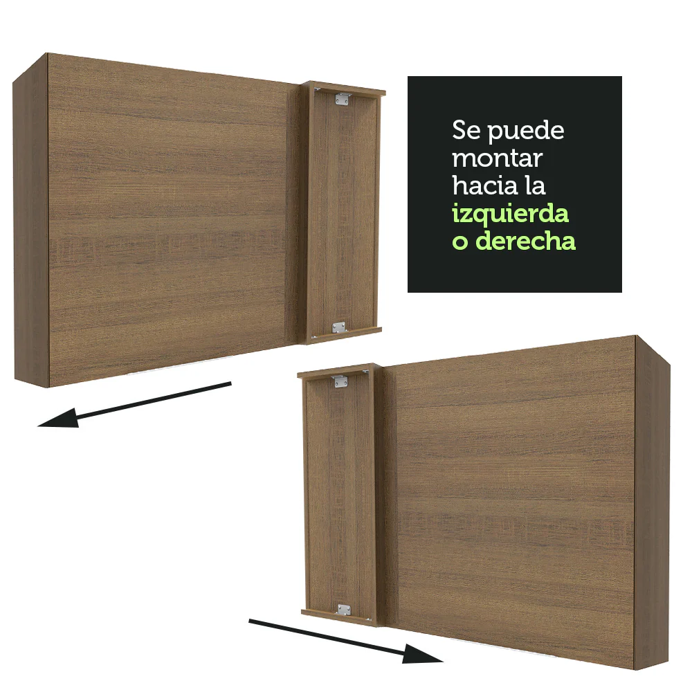 Alacena 94 cm 1 Puerta Stella Marrón - Image 6
