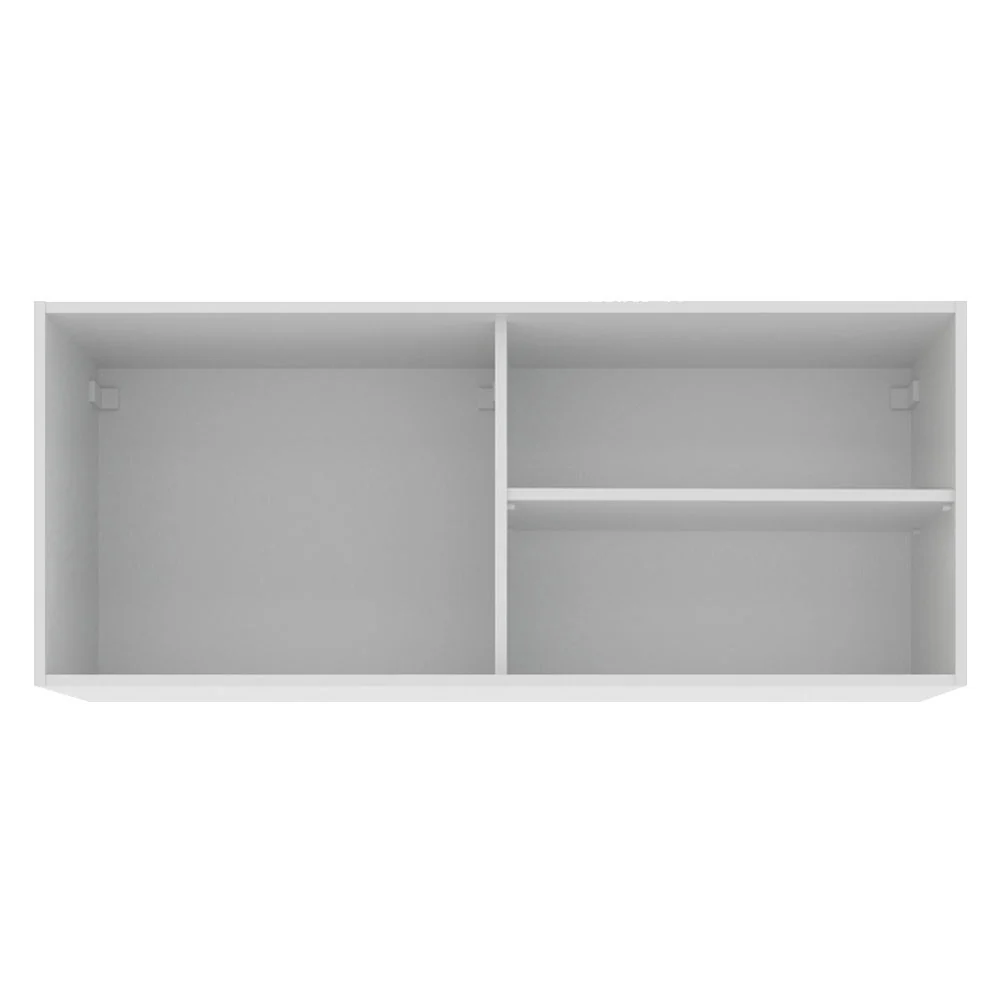 Alacena Cocina 100% MDF 2 Puertas Correderas de Vidrio Blanco Acordes Madesa - Image 6