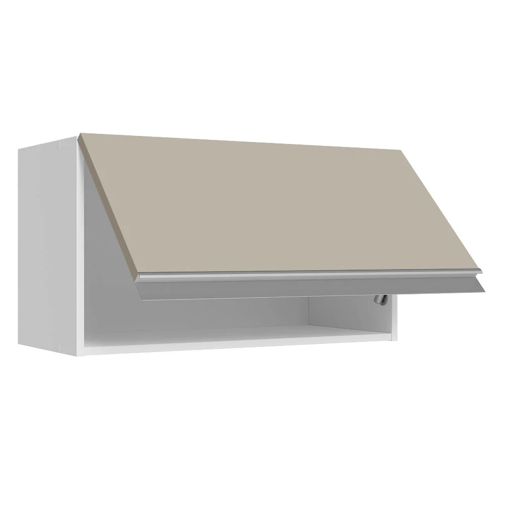 Alacena Cocina 100% MDF 60 cm 1 Puerta Abatible Blanco/Crema Smart Madesa - Image 4