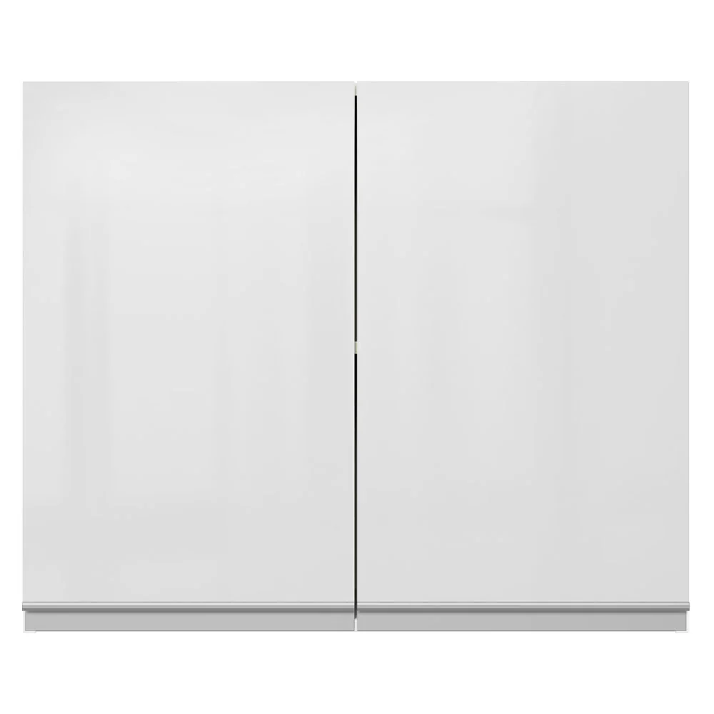 Alacena Cocina 100% MDF 80 cm 2 Puertas Blanco Brillante Acordes Madesa - Image 6