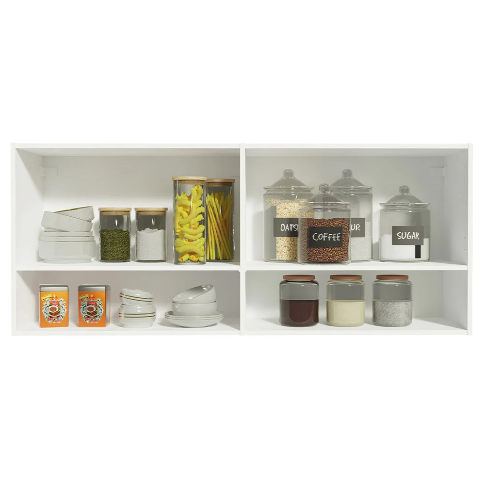 Alacena Cocina 120 cm 2 Puertas 2 Nichos Blanco para Cocina Madesa - Image 3