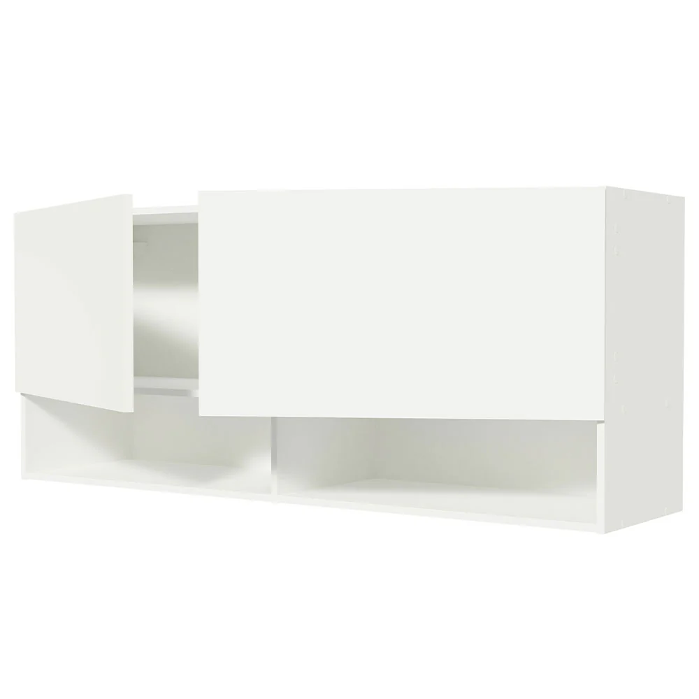 Alacena Cocina 120 cm 2 Puertas 2 Nichos Blanco para Cocina Madesa - Image 4