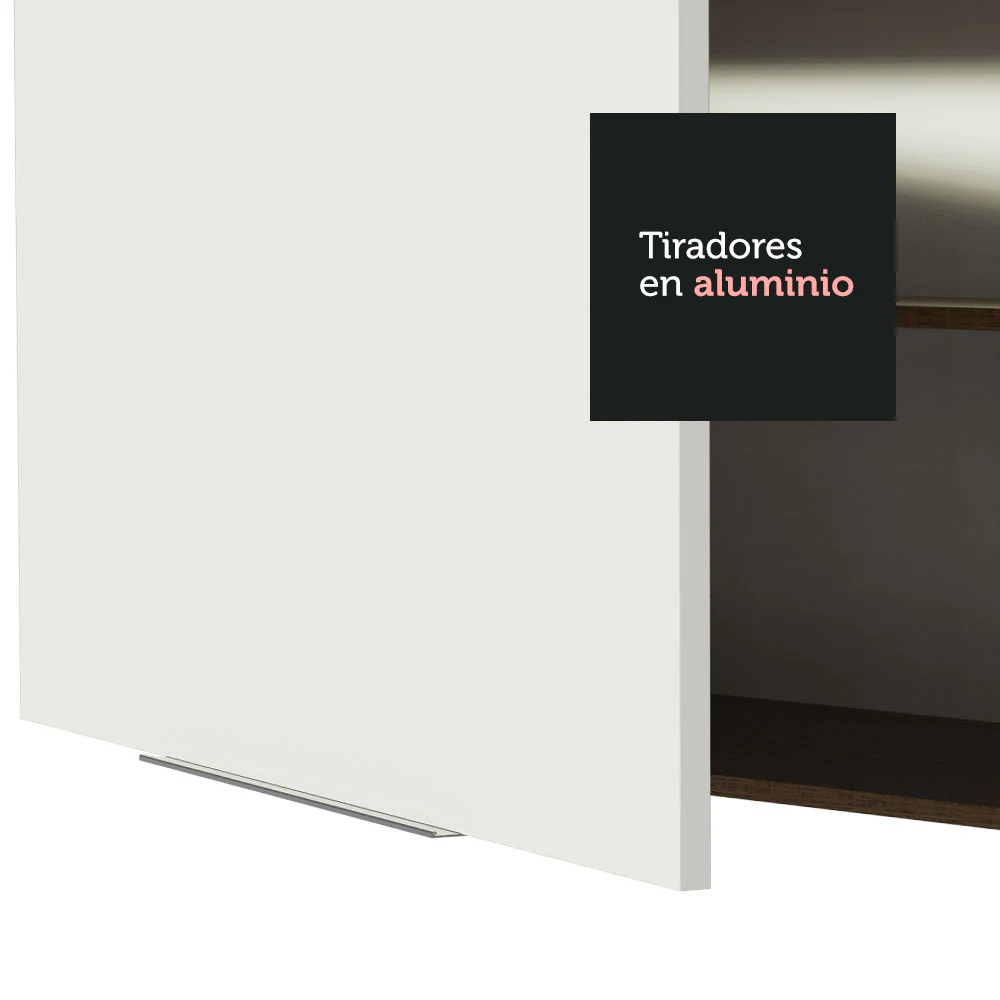 Alacena Cocina 35 cm 1 Puerta Marrón/Blanco Stella Madesa - Image 3