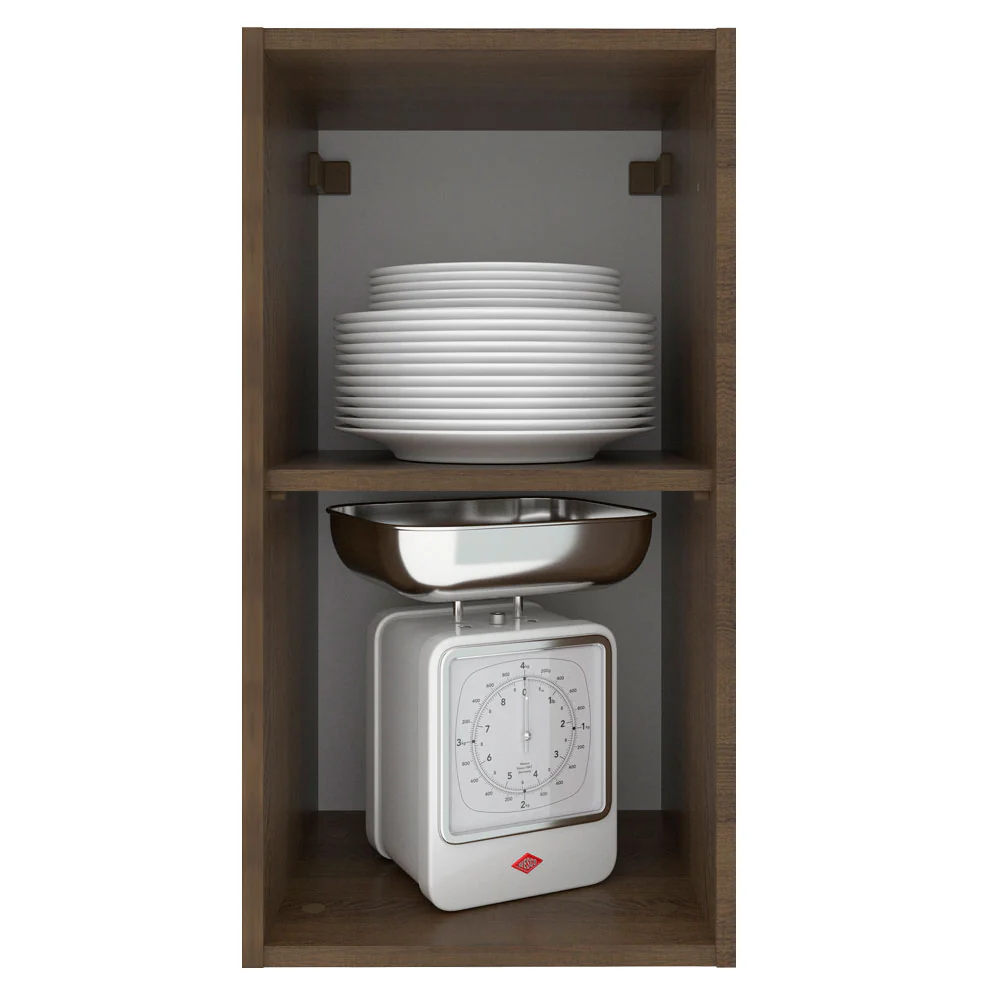 Alacena Cocina 35 cm 1 Puerta Marrón/Blanco Stella Madesa - Image 4