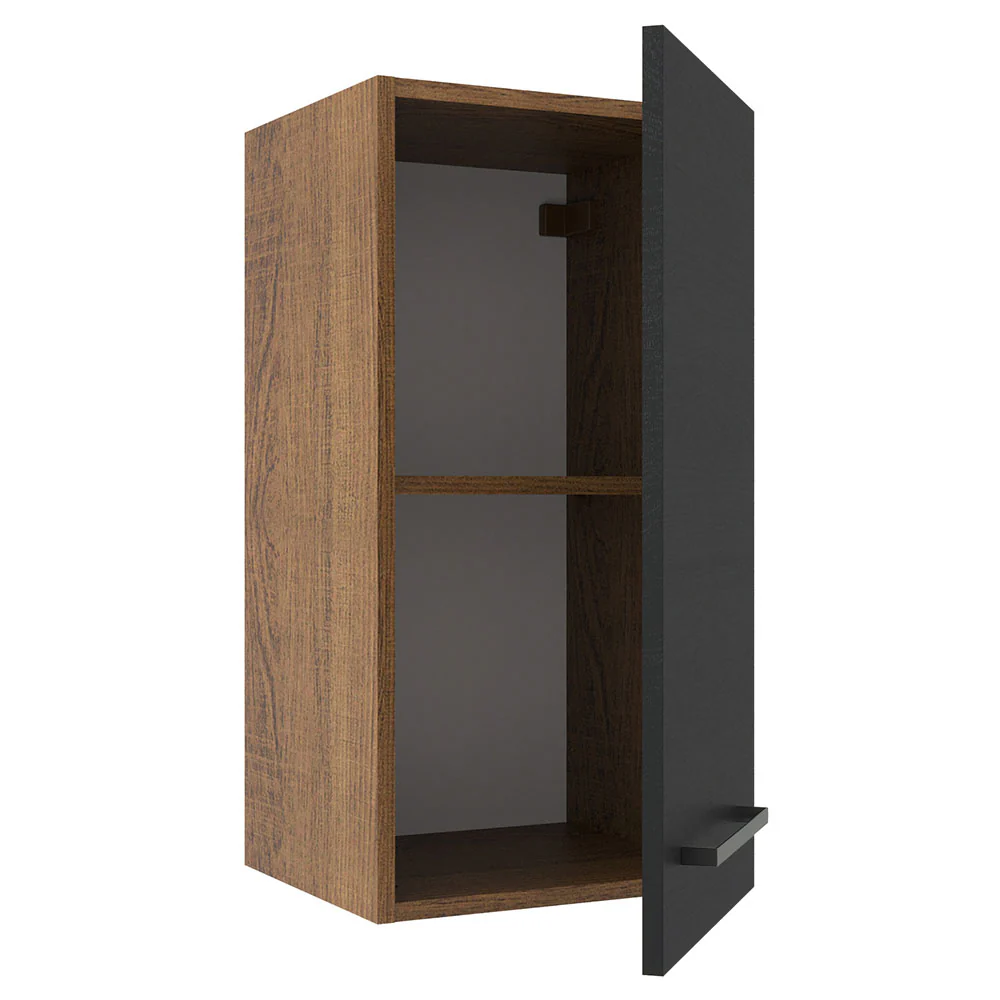 Alacena Cocina 35 cm 1 Puerta Marrón/Negro Agata Madesa - Image 5