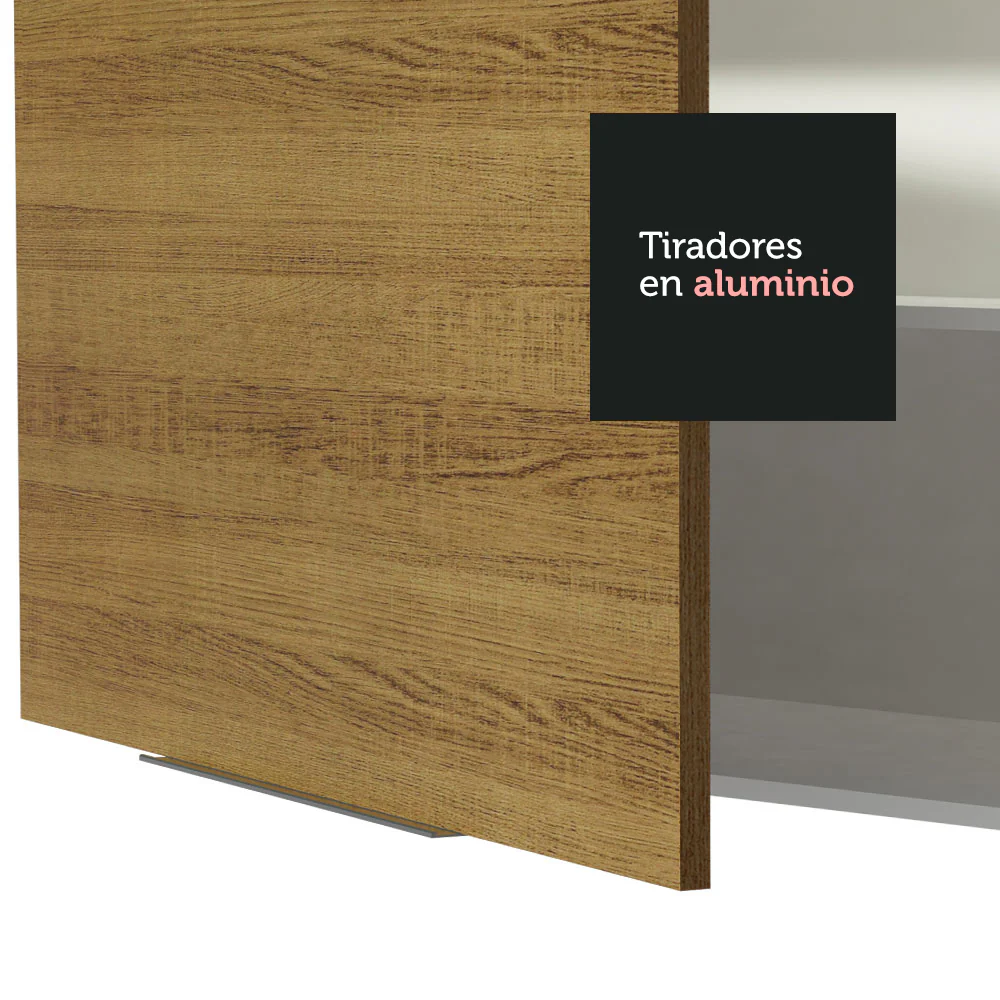 Alacena Cocina 80 cm 2 Puertas Blanco/Marrón Stella Madesa - Image 3