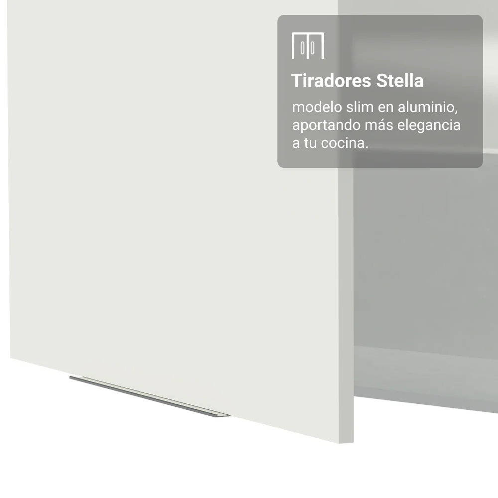 Alacena para dormitorio 50 cm 1 Puerta Blanco Neo - Image 7