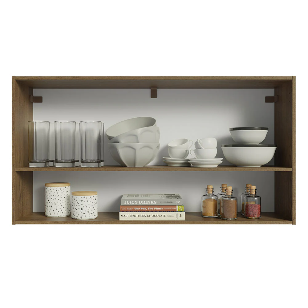Alacena para Cocina 105cm Marrón Emilly Madesa - Image 3