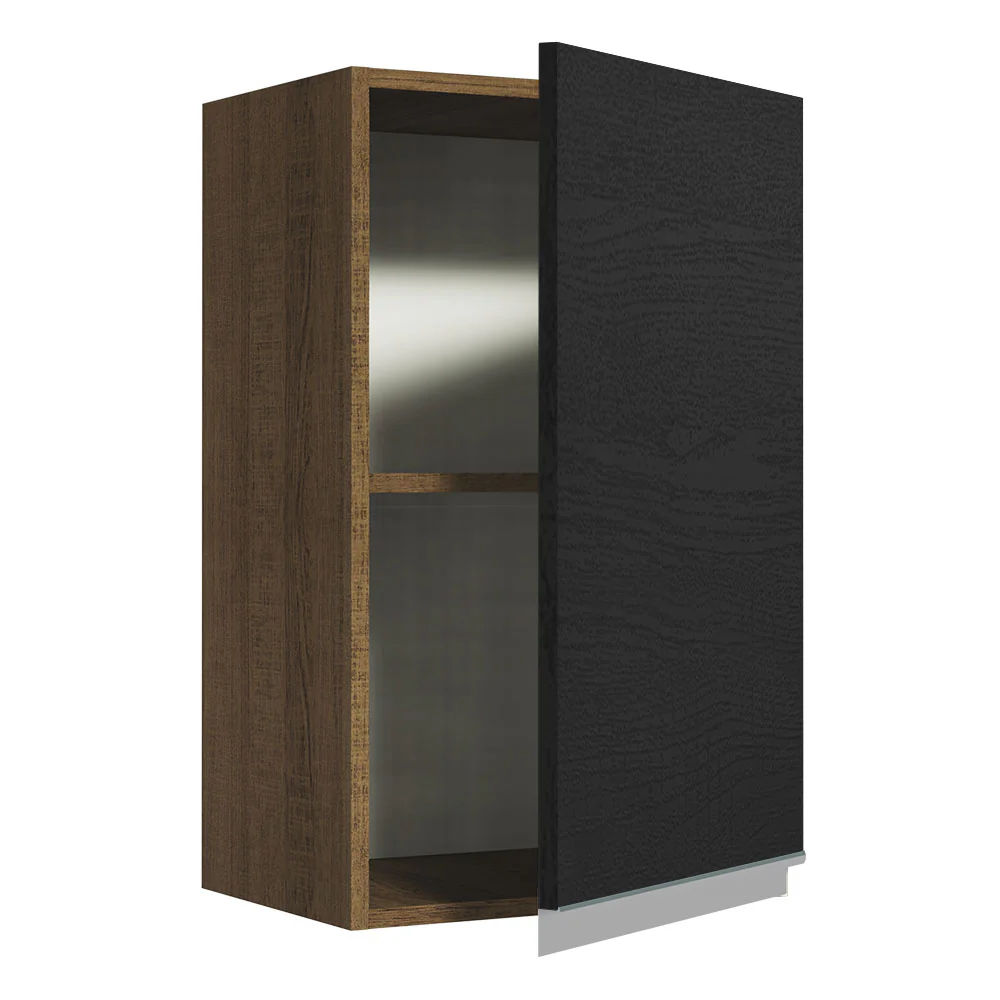 Alacena Gabinete Superior Cocina Madesa Glamy 40cm Marrón/Negro - Image 3