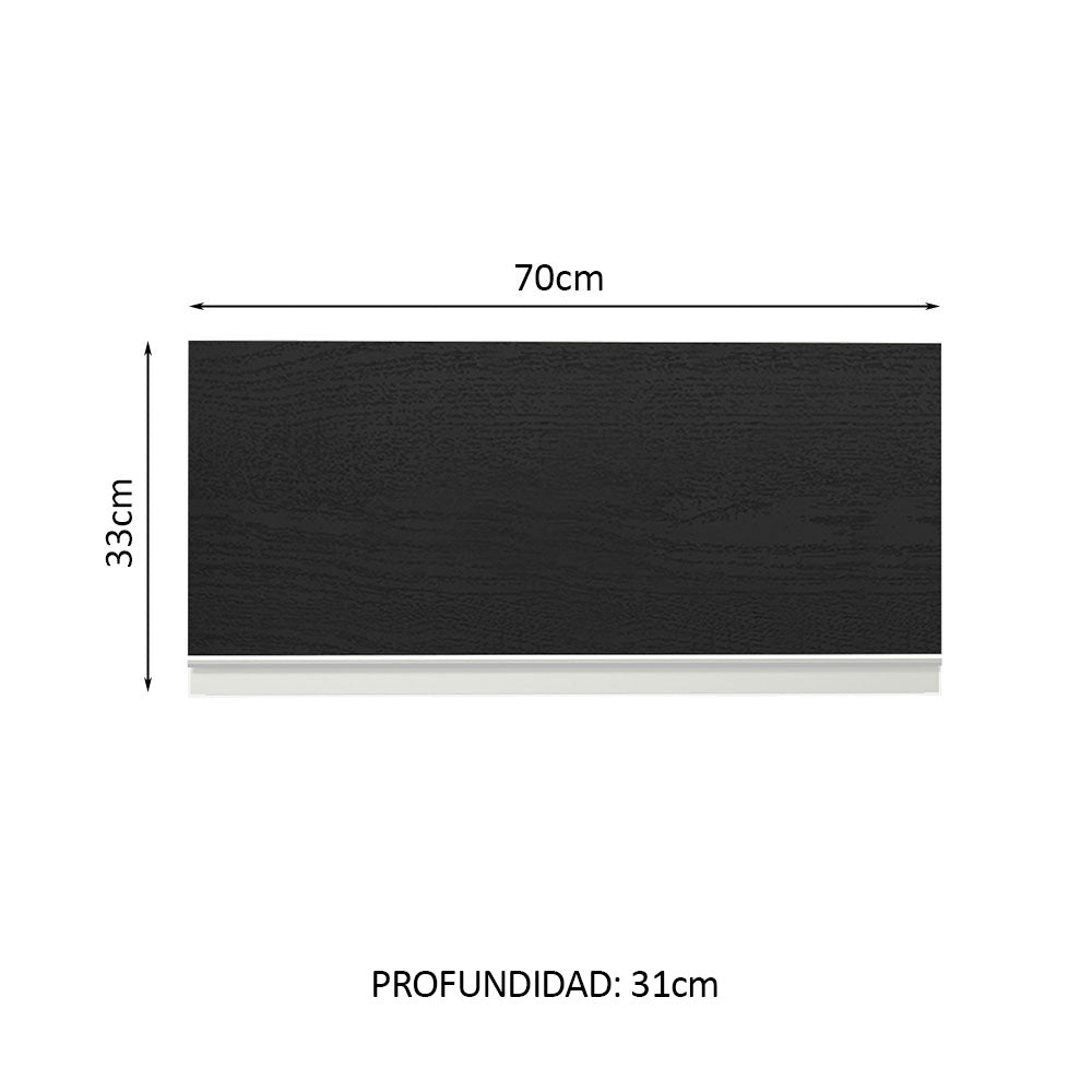 Alacena Gabinete Superior Cocina Madesa Glamy 70cm BN - Image 2
