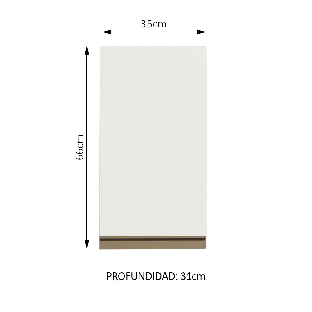 Alacena para Cocina 35 cm Blanco Reims Madesa - Image 2