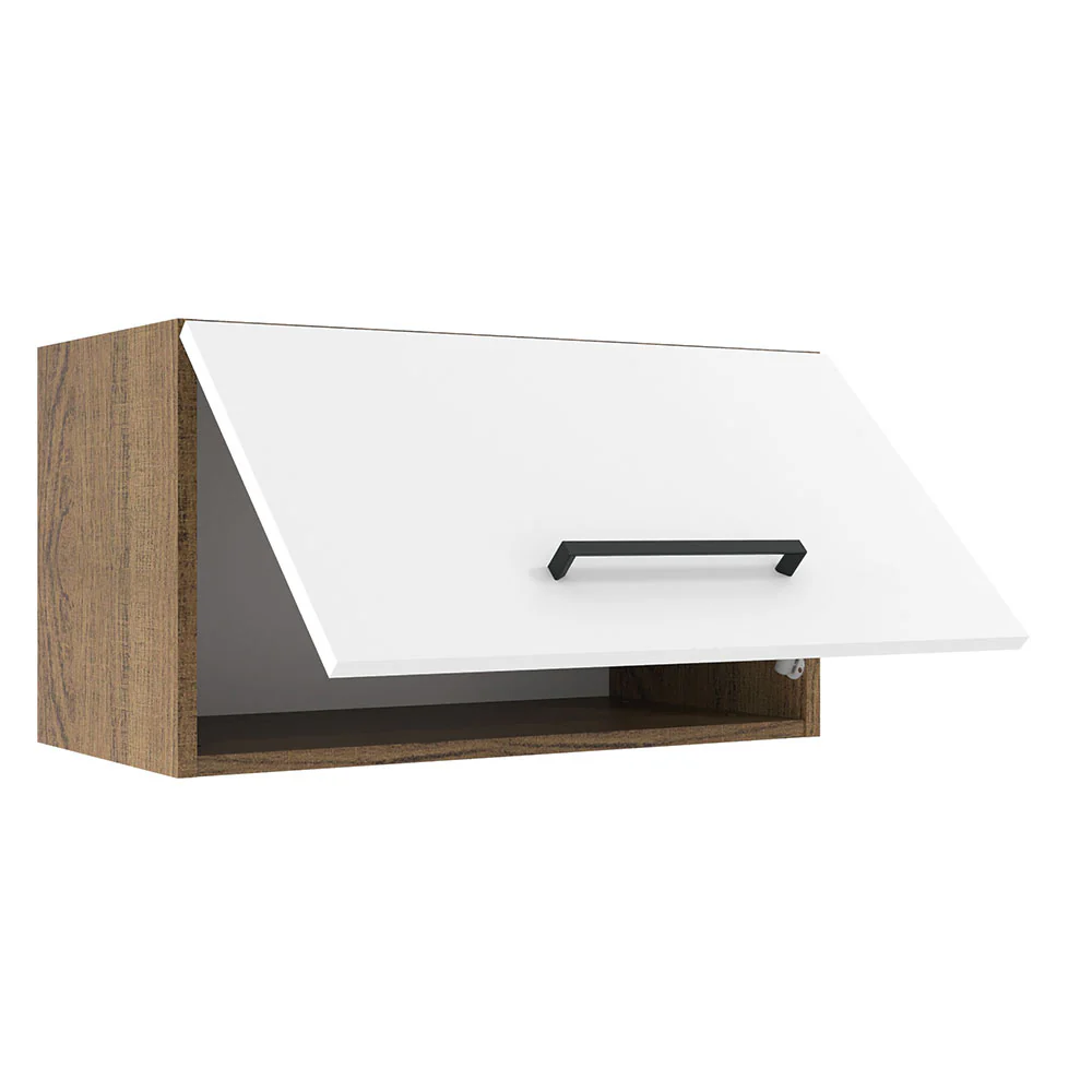 Alacena Madesa Agata 60 cm 1 Puerta Rebatible Marrón/Blanco - Image 4