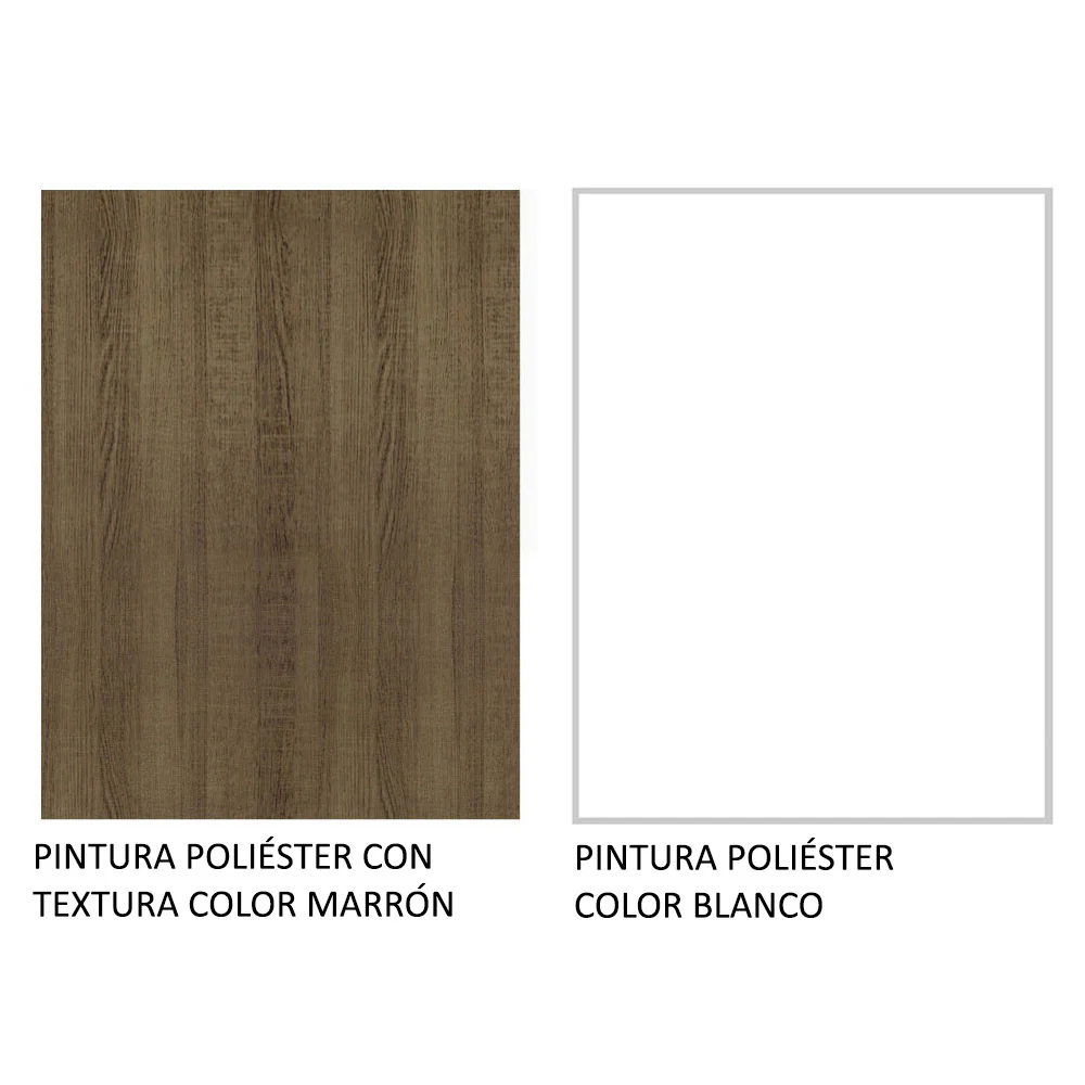 Alacena Madesa Agata 60 cm 1 Puerta Rebatible Marrón/Blanco - Image 8