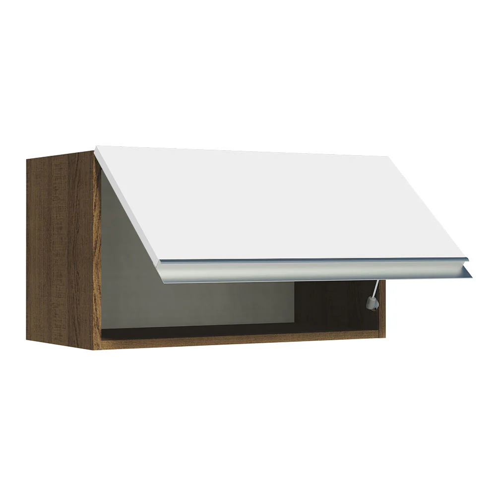 Alacena Madesa Glamy 60 cm 1 Puerta Rebatible Marrón/Blanco - Image 5