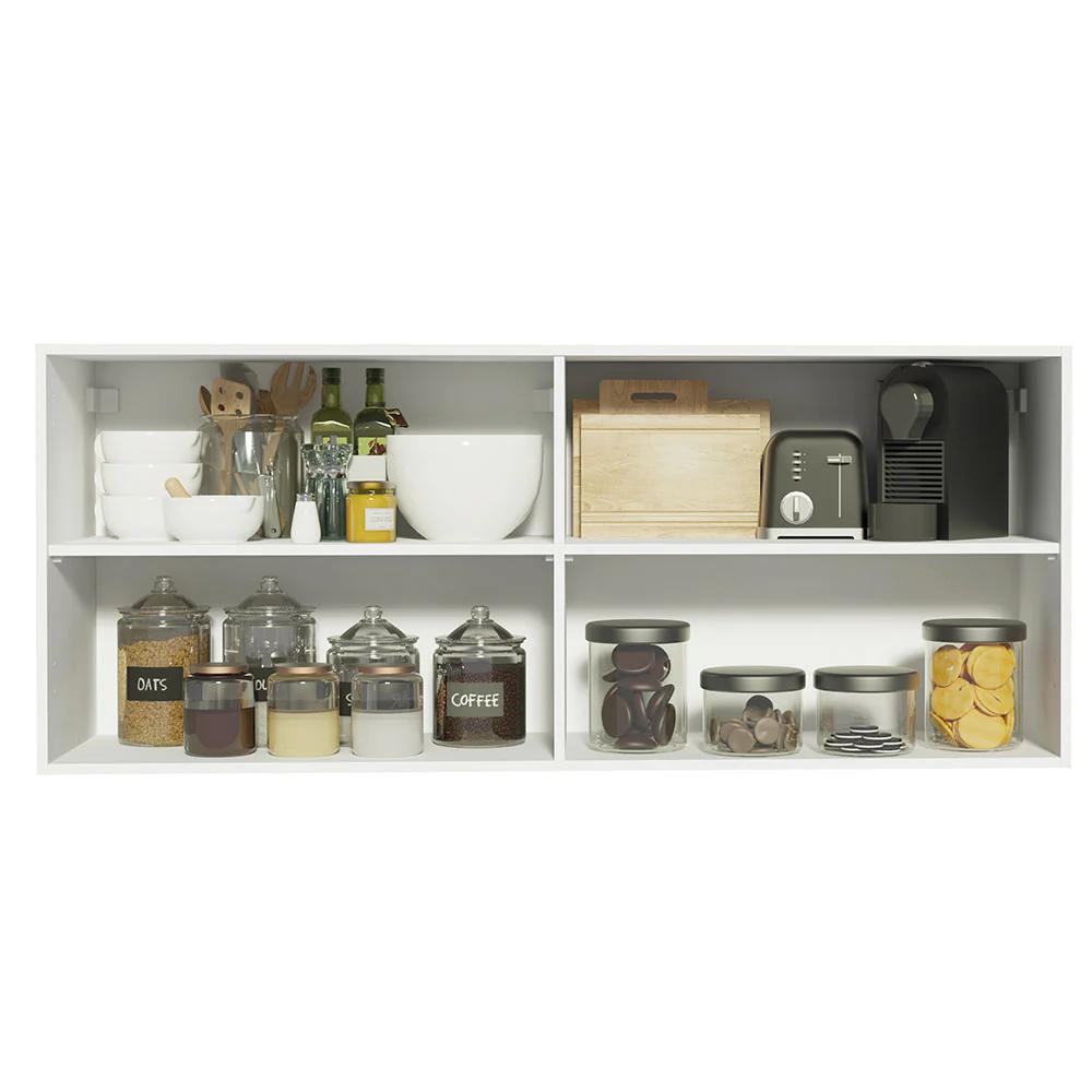Alacena Madesa Reims 120 x 50 cm 2 Puertas Blanco - Image 3