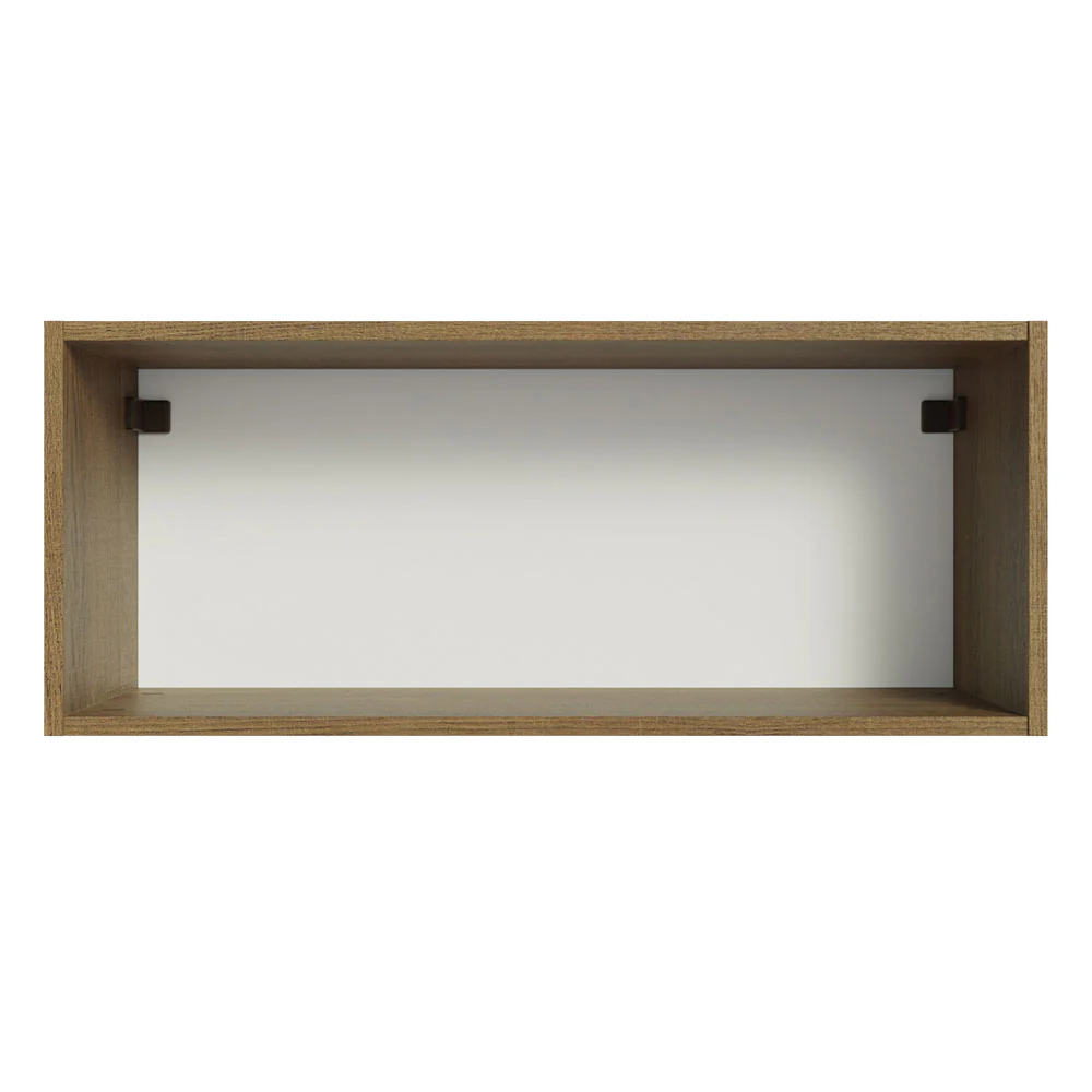 Alacena Multiuso 80cm 1 Puerta Puerta Rebatible Marrón/Negro Agata Madesa - Image 4