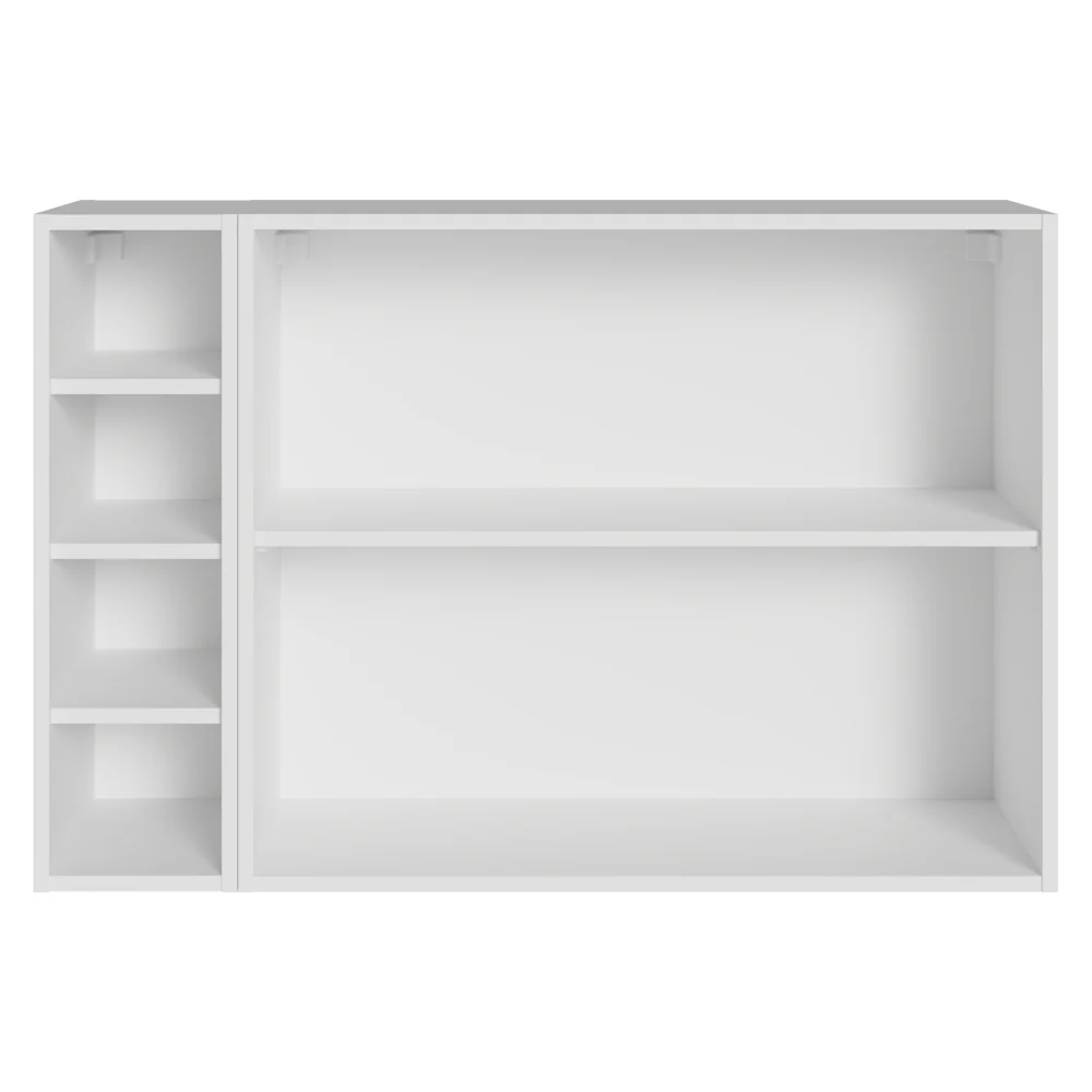 Aparador Vajillero con Bodega para botellas 100cm 2 Puertas Blanco Vik 16 - Image 9