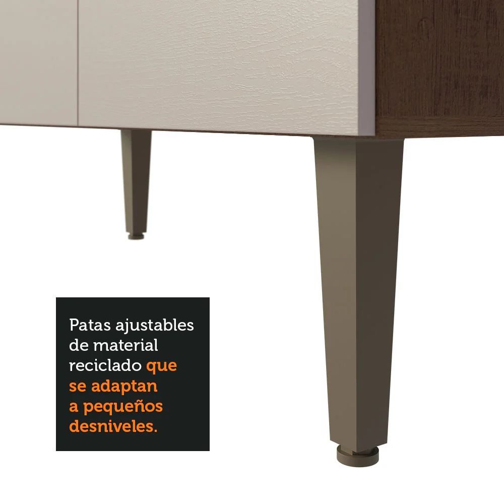 Armario Cocina Compacta 235cm Marrón/Crema Gourmet 01 - Image 7