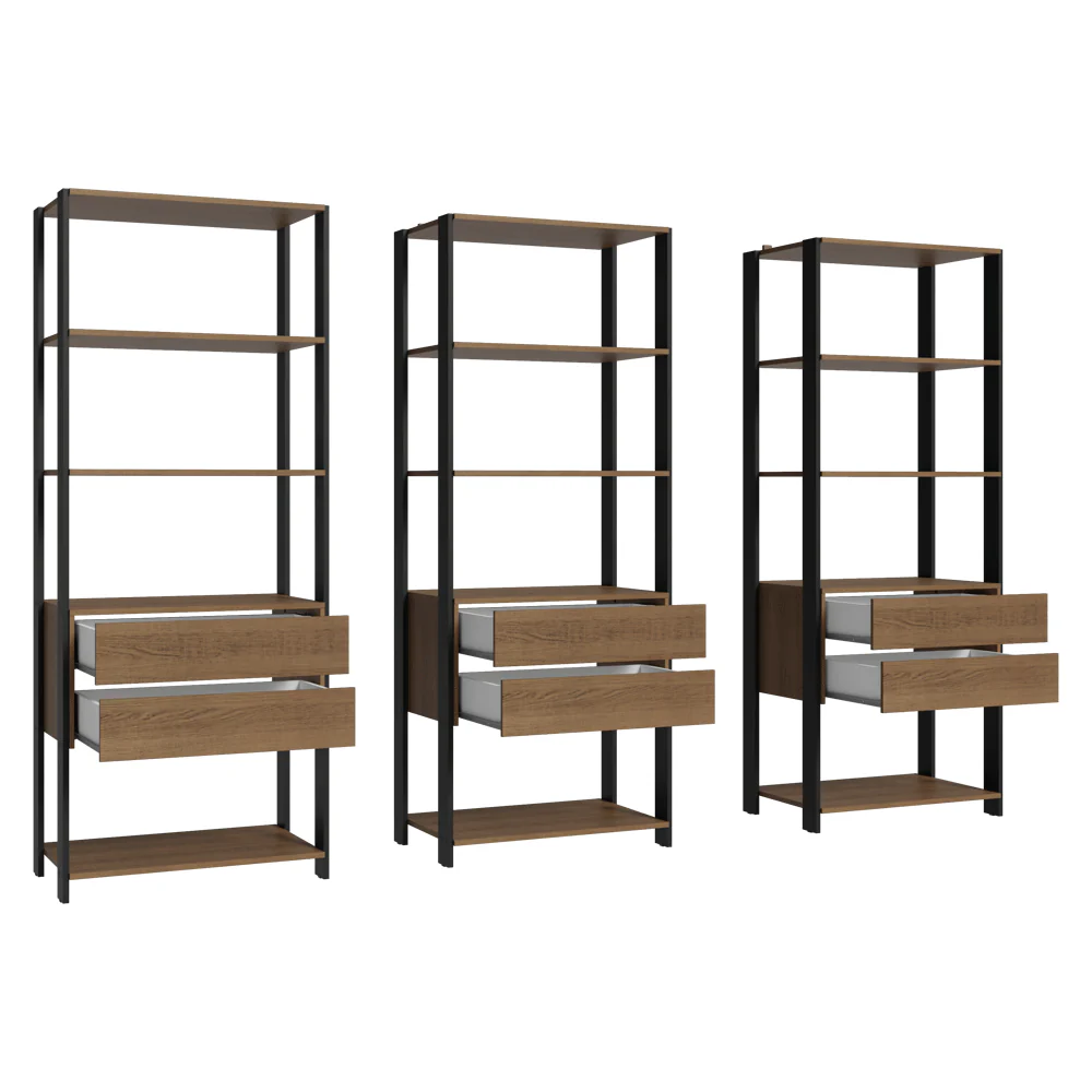 Armario Organizador Multiuso para Libros Madesa 210cm MN - Image 6