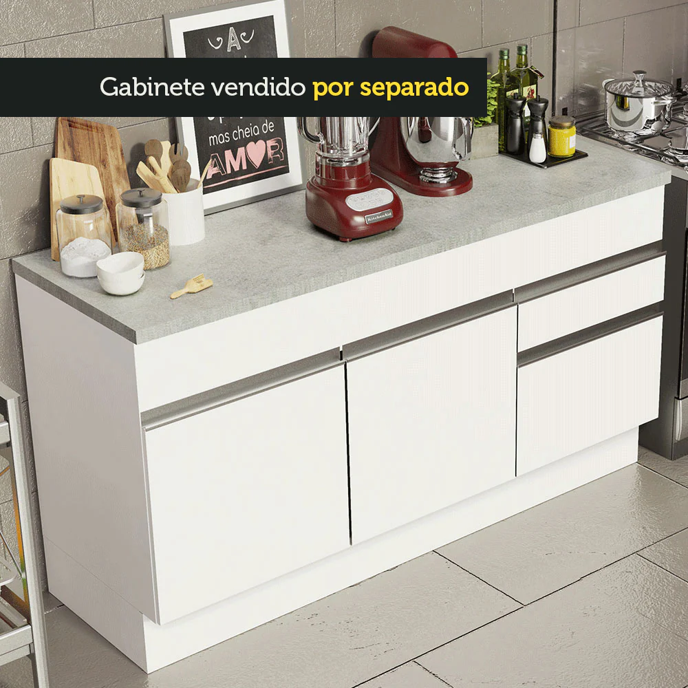 Mesada Para Bajo Mesada 150 Cm Madesa - Gris - Image 5